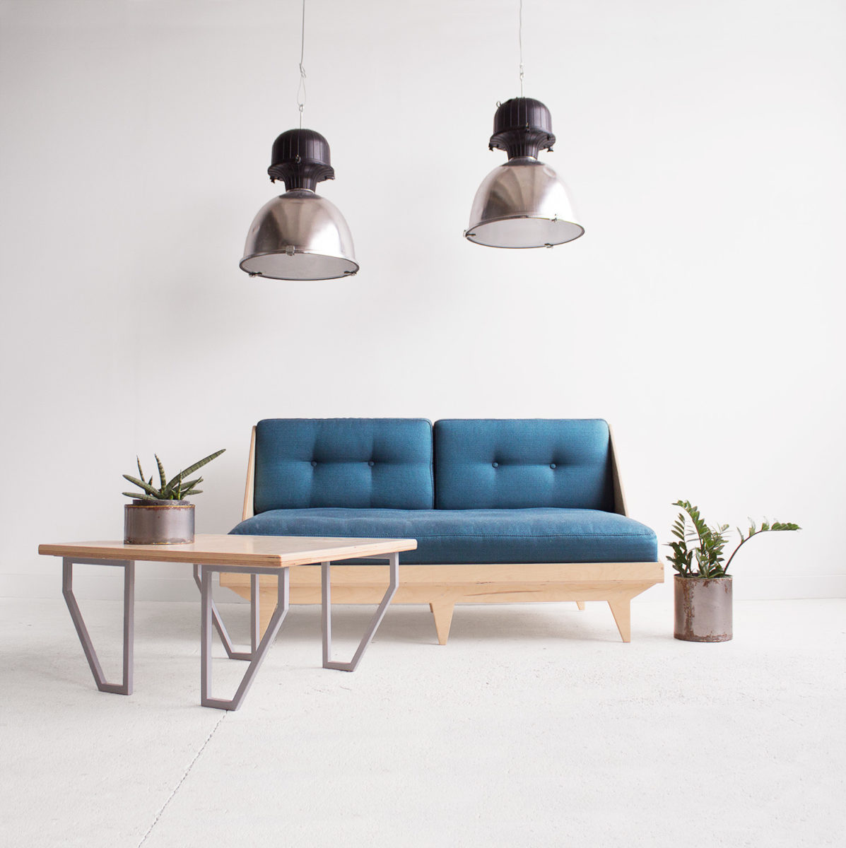 wood republic drewniana tapicerowana sofa z drewna ze sklejki do salonu