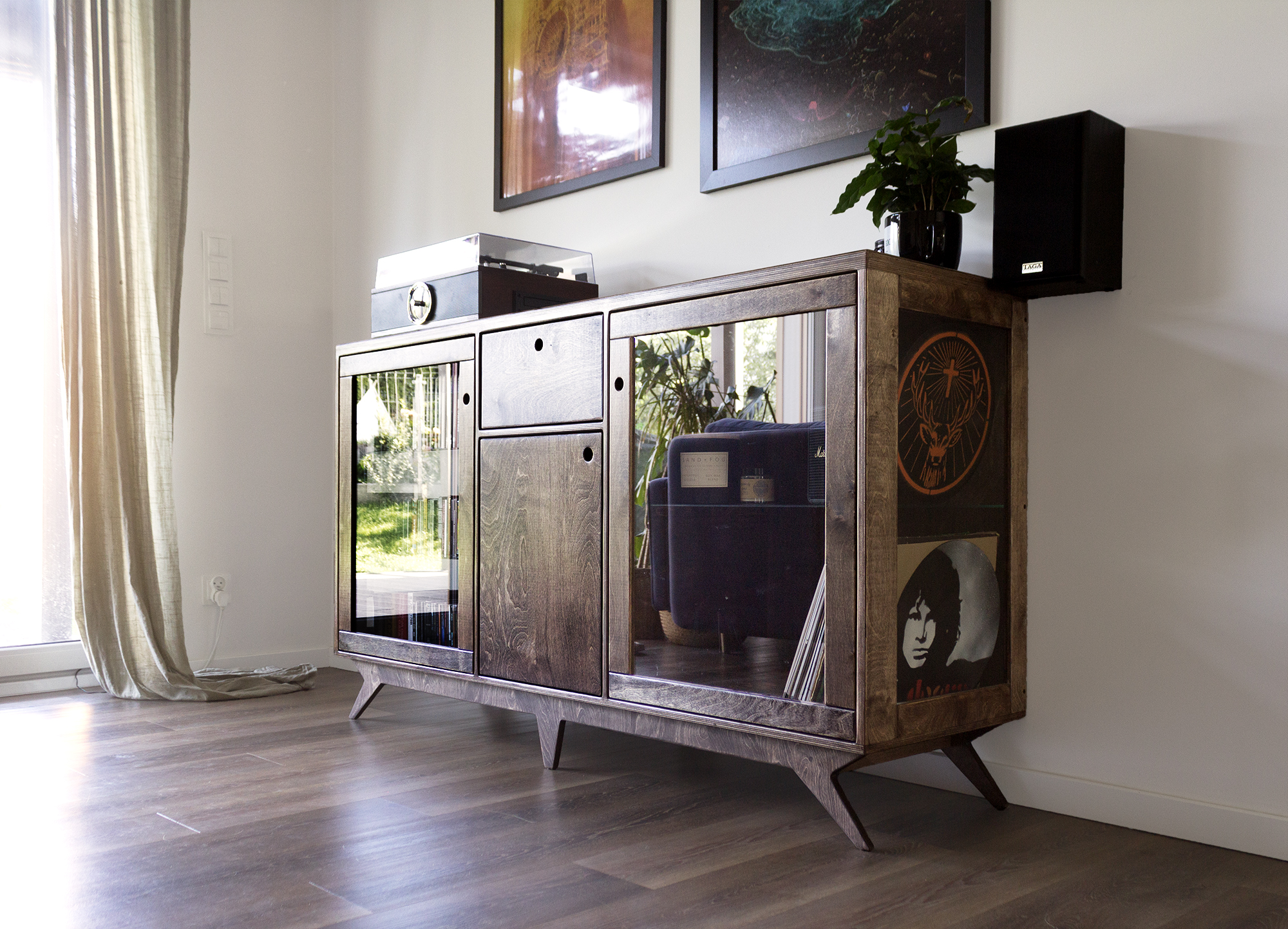 komoda na winyle, furniture for vinyl records