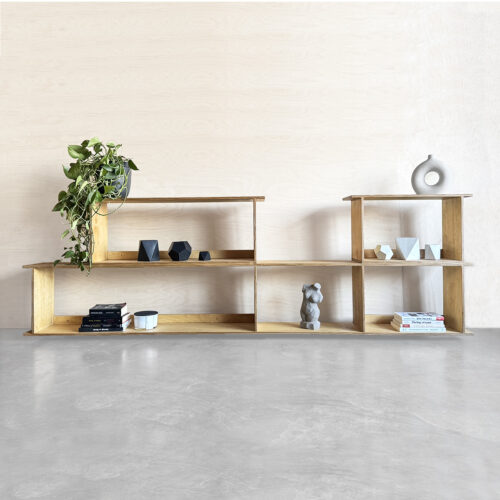 shelf hanging półka wisząca japandi scandi bauhaus minimal sklejka sklejki plywood